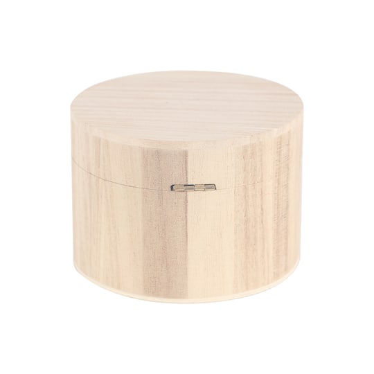 8 Pack: 4" Round Wood Box by Make Market®